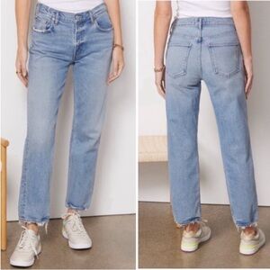Agolde Kai straight leg mid rise jean